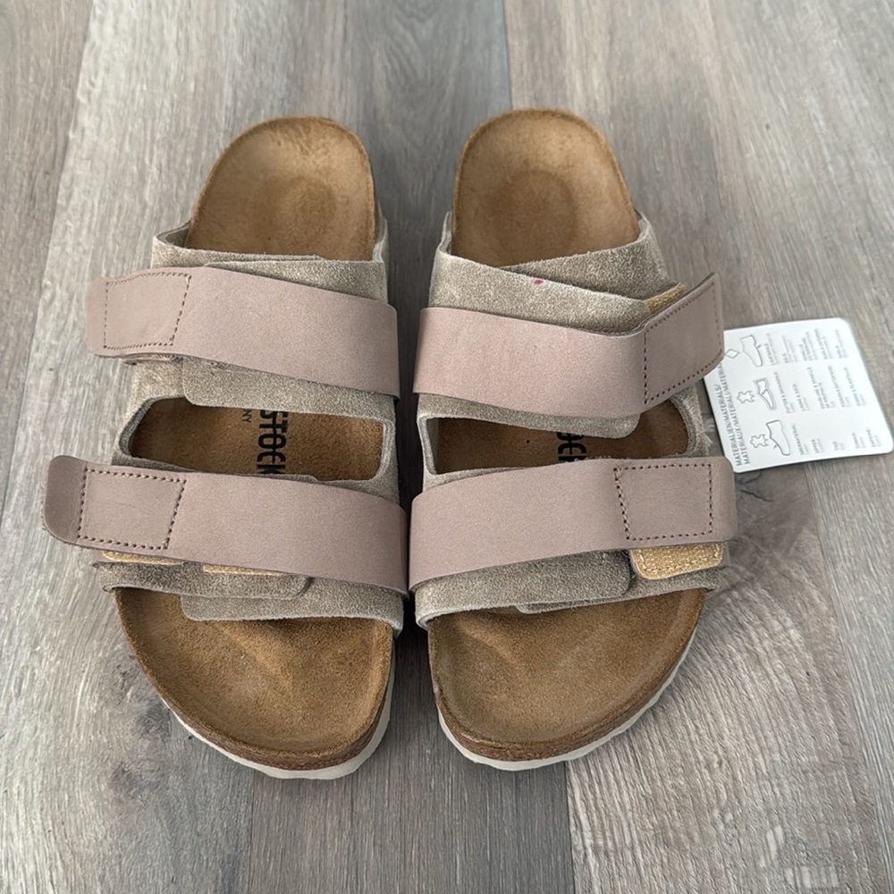 Birkenstock Uji Nubuck-Suede Leather - Taupe - Picture 6 of 11